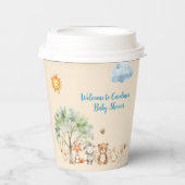Woodland Wildlife Animals Baby shower Papieren bek Papieren Bekers (Voorkant)
