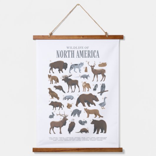 Woodland Wildlife Animals Kinder Room Nursery Deco Hangend Wandkleed (Voorkant)