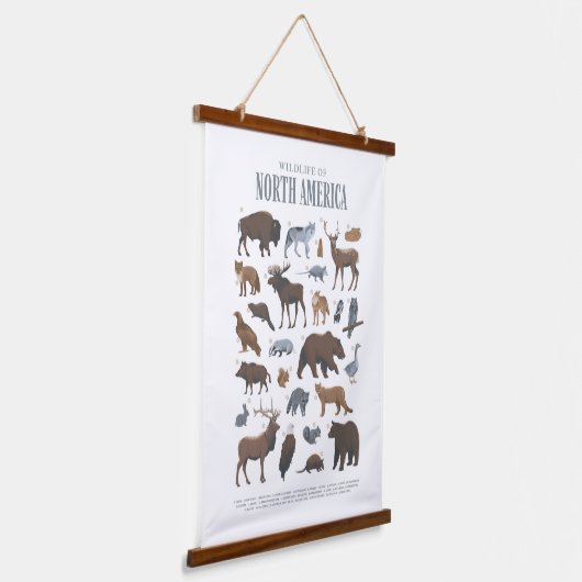 Woodland Wildlife Animals Kinder Room Nursery Deco Hangend Wandkleed (Gebogen)