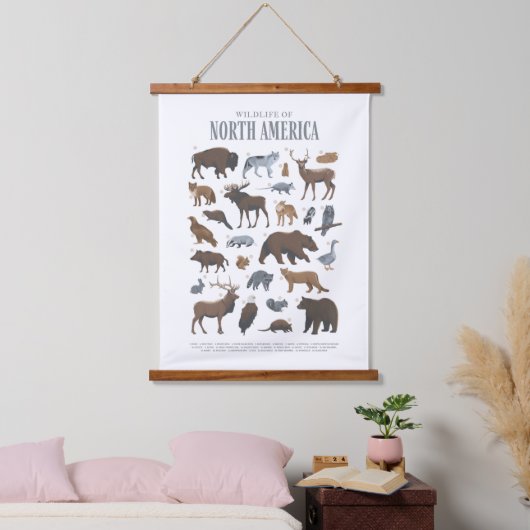 Woodland Wildlife Animals Kinder Room Nursery Deco Hangend Wandkleed (Slaapkamer)