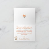 Woodland Wildlife Baby shower bedankkaart (Binnen)