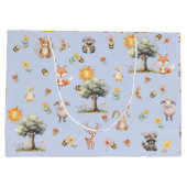 Woodland Wildlife Baby shower Groot Cadeauzakje (Achterkant)