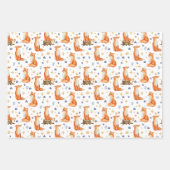 Woodland Wildlife Pattern Inpakpapier Vel (Voorkant 2)