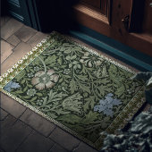 Woodland William Morris Green Floral Deurmat