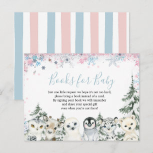 Woodland Winter Animal Articks Books for Baby Briefkaart