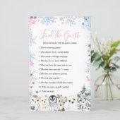 Woodland Winter Animal Artics Zoek het gastspel (Staand voorkant)