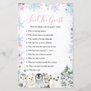 Woodland Winter Animal Artics Zoek het gastspel