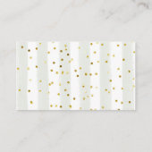 Woodland Winter Animal Baby shower Diaper Raffle Informatiekaartje (Achterkant)