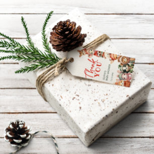 Woodland Winter Animal Forest Baby shower Cadeau L Cadeaulabel