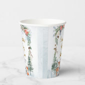 Woodland Winter Animal Forest Baby shower Papieren Bekers (Rechts)