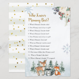 Woodland Winter Animal Forest die mama het beste k