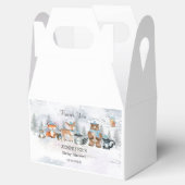 Woodland Winter Animals Baby shower Birthday Bedankdoosjes (Geopend)