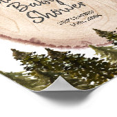 Woodland Winter Baby shower Forest Welcome Sign Poster (Hoek)