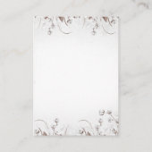 Woodland Winter Bloemenluier Raffle Baby shower Informatiekaartje (Achterkant)