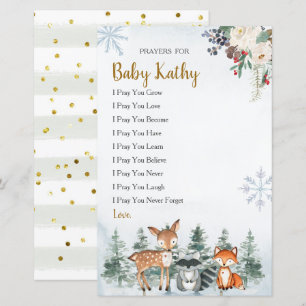 Woodland Winter Dierbos Berglagen voor Baby