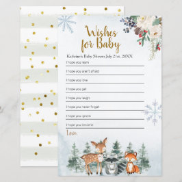 Woodland Winter Dierenbos Vernissen voor Baby