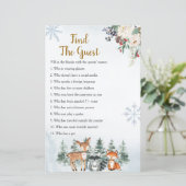 Woodland Winter Dierenbos Zoek het gastspel (Staand voorkant)