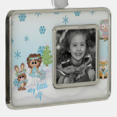 Woodland Winter Fairy Little Elf Photo Ornament (Rechts)
