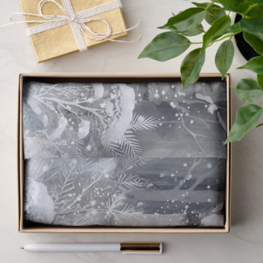 Woodland Winter Fawn Herten Tissuepapier (Geschenk)