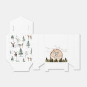 Woodland Winter Forest Baby shower Bedankdoosjes (Uitgevouwen)