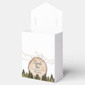 Woodland Winter Forest Baby shower Bedankdoosjes (Geopend)