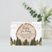 Woodland Winter Forest Books for Baby Briefkaart (Staand voorkant)