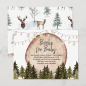 Woodland Winter Forest Books for Baby Briefkaart (Voorkant / Achterkant)