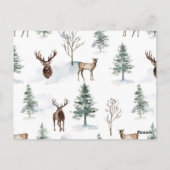 Woodland Winter Forest Books for Baby Briefkaart (Achterkant)