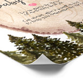 Woodland Winter Forest Raad the Baby Food Poster (Hoek)