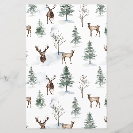 Woodland Winter Forest Word Scramble (Achterkant)