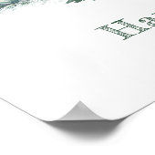 Woodland Winter Fox Pine Poster (Hoek)