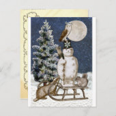 Woodland Winter Gathering Briefkaart (Voorkant / Achterkant)