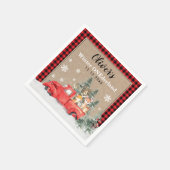  Woodland Winter ONEderland Animals Party Servet (Hoek)