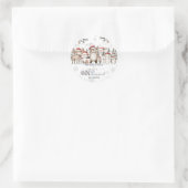 Woodland Winter ONEderland Kerstmis 1e verjaardag Ronde Sticker (Tas)