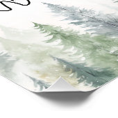 Woodland Winter ONEderland Mijlpalen Poster (Hoek)