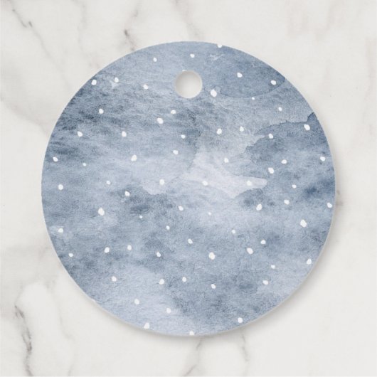 Woodland Winter Shower Forest Animals Gift labels (Achterkant)