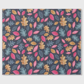 Woodland Winter Waterverf laat kerst achter Cadeaupapier (Vlak)