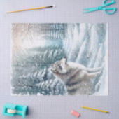 Woodland Winter Wolf Tissuepapier (Craft)