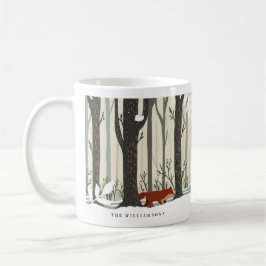 Woodland Winter Wonderland Forest Fox Joy Koffiemok