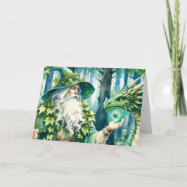 Woodland Wizard beroemd gemaakt door Dragon Happy  Kaart