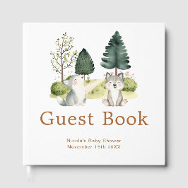 Woodland Wolf Baby Shower Gastenboek