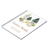 Woodland Wolf Baby Shower Guest Book Notitieboek (Linkerzijde)
