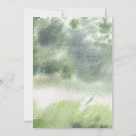 Woodland Wolf Forest Wild Op een dag Kaart (Achterkant)