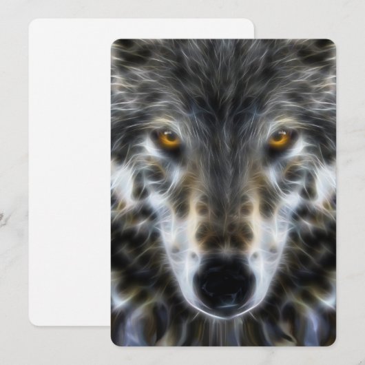 Woodland Wolf Inspirerend Portrait (Voorkant / Achterkant)