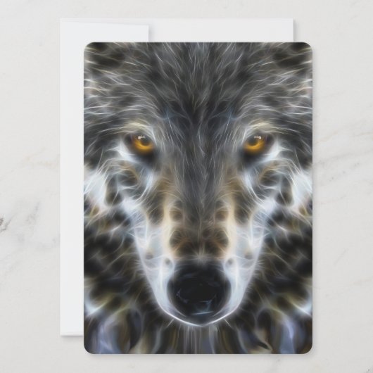 Woodland Wolf Inspirerend Portrait (Voorkant)