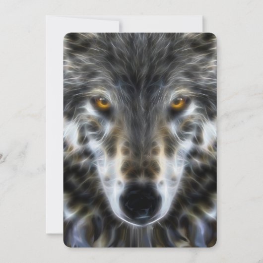 Woodland Wolf Inspirerend Portrait (Voorkant)