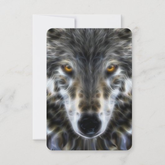 Woodland Wolf Inspirerend Portrait (Voorkant)