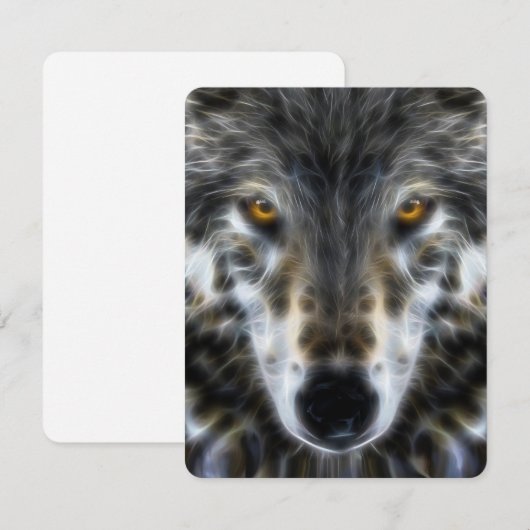 Woodland Wolf Inspirerend Portrait (Voorkant / Achterkant)