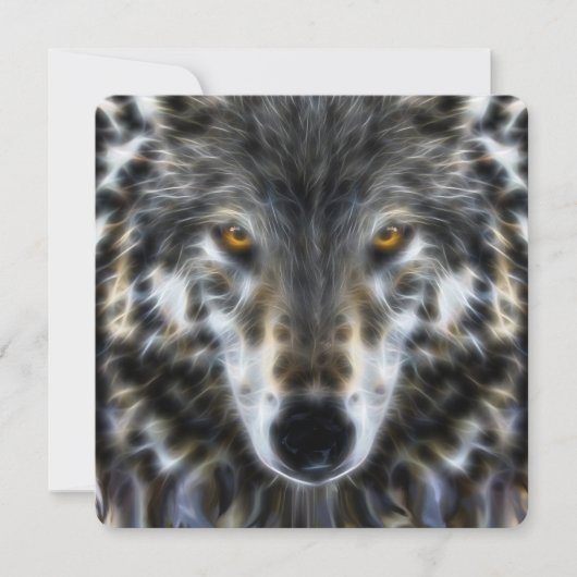 Woodland Wolf Inspirerend Portrait (Voorkant)