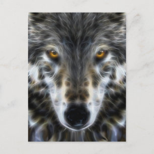 Woodland Wolf Inspirerend Portrait Briefkaart
